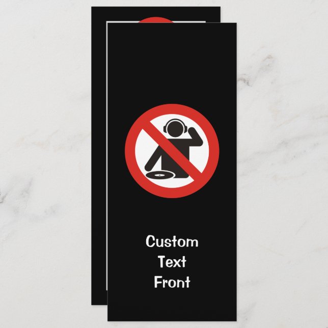 DJ Free Zon Inbjudningar (Fram/baksida)