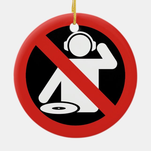 DJ-fri zon Julgransprydnad Keramik (Baksidan)