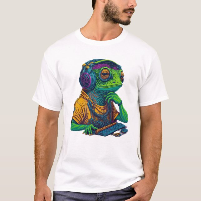 DJ Frog Music T Shirt (Framsida)