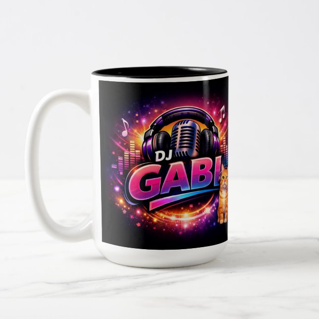 DJ GABI 2 Two-Tone COFFEE MUG Två-Tonad Mugg (Vänster)