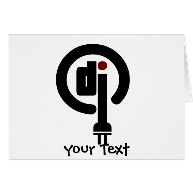DJ-gåvor Hälsningskort (Framsidan Horizontal)