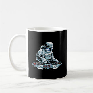 Dj Gear Set Turntable Vinyl Astronaut Disk Jockey Kaffemugg