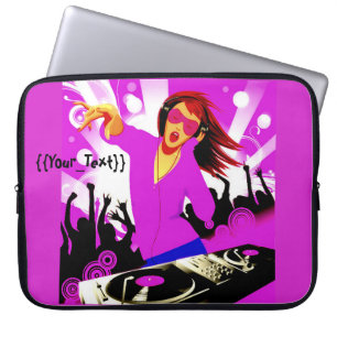 DJ Girl Laptop Fodral