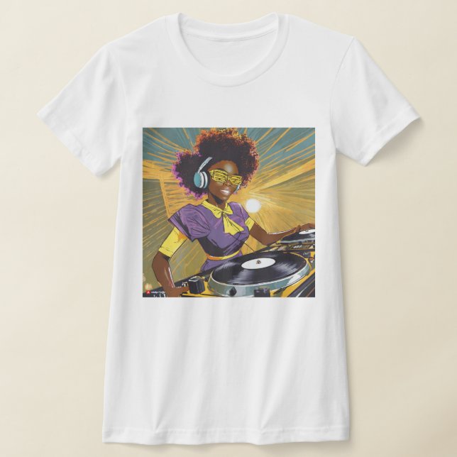 DJ Girl Magic T Shirt (Laydown)