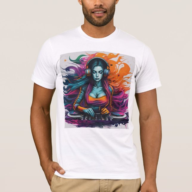 Dj Girl T Shirt (Framsida)