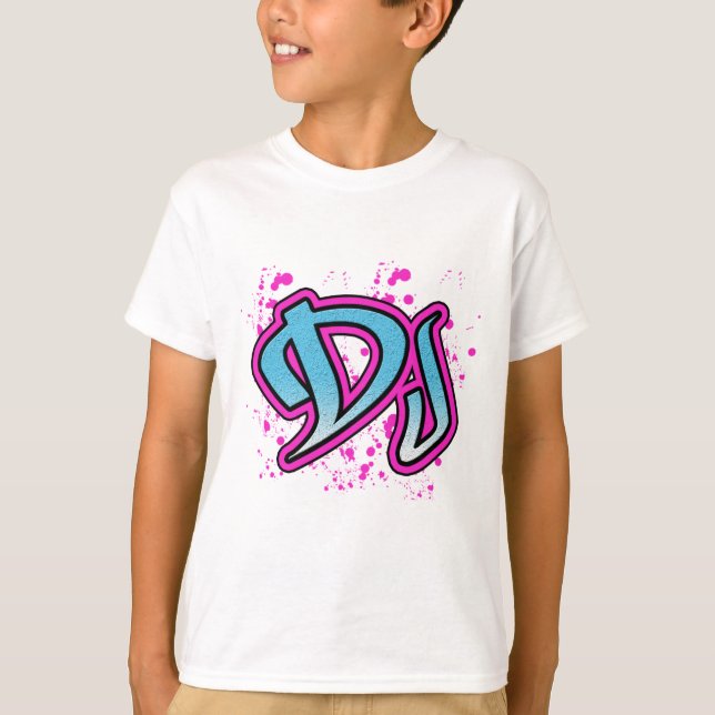DJ Graffiti Tee Shirt (Framsida)