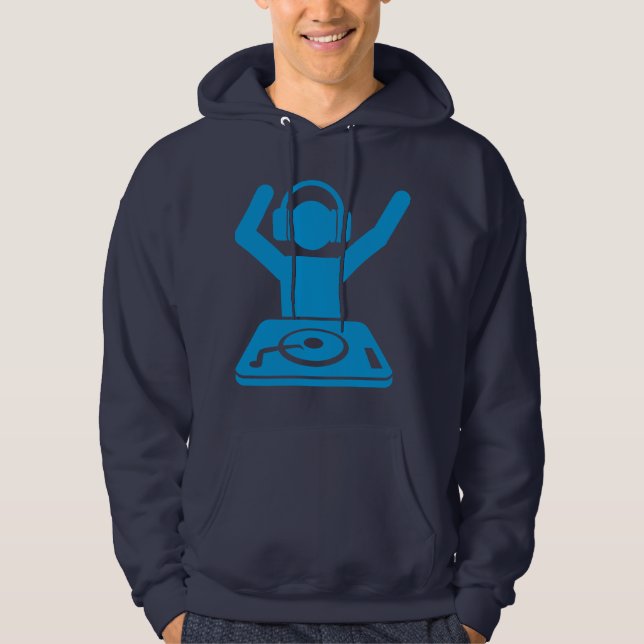 Dj-händer i luften sweatshirt (Framsida)