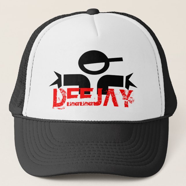 DJ hat - Disk jockey party cap Keps (Framsida)