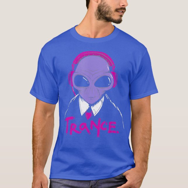 DJ Headphone Disco Party Trance Music Tee (Framsida)