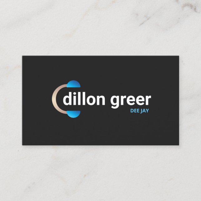 DJ Headphone Music Visitkort (Framsida)