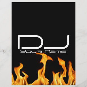 DJ "HEAT"-flyer Reklamblad