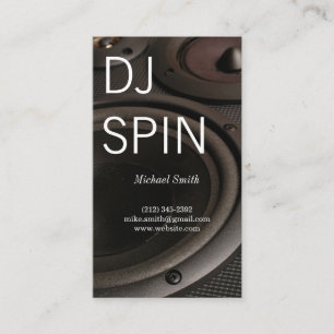 DJ Högtalare Music Ingenjör Producent Visitkort