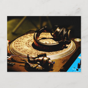 DJ-hörlurar1 Vykort