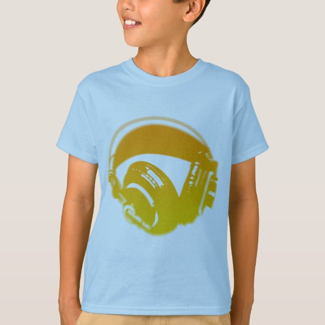 DJ-hörlurar - Music Disk Jockey DJing Loud Tee Shirt (Framsida)