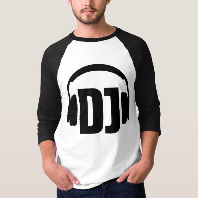 Dj-hörlurar T-shirt (Framsida)
