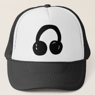 dj-hörlurar truckerkeps