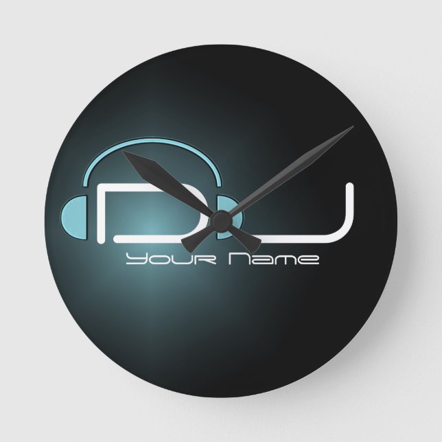 DJ-hörlväggslås Rund Klocka (Framsida)