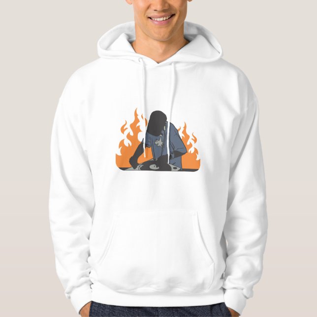 DJ-huvtröja ! Hoodie (Framsida)