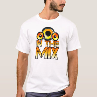 dj i t-skjortan för blandninghögtalaredesign tee