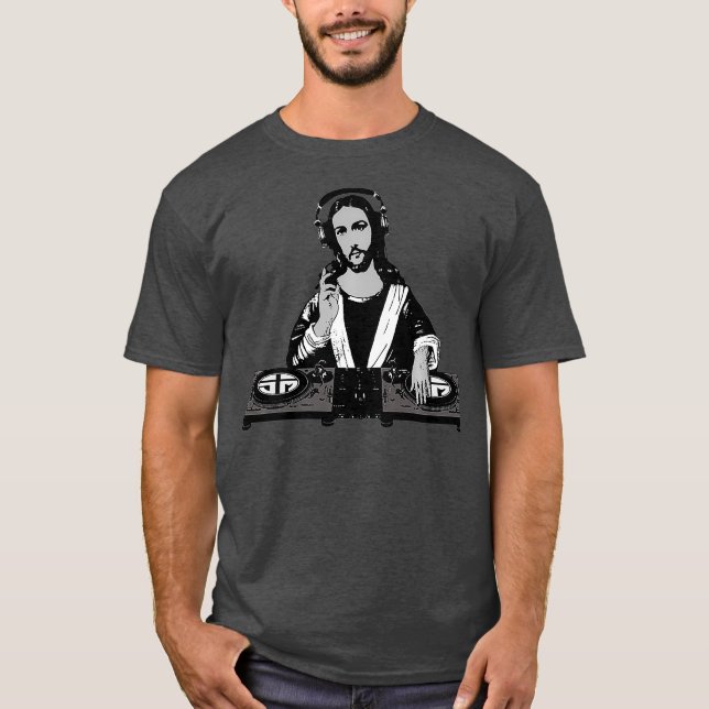 DJ JESUS Christian Premium T Shirt (Framsida)