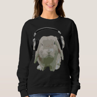 Dj-kaninkanin med den roliga musikälskare för t-shirt
