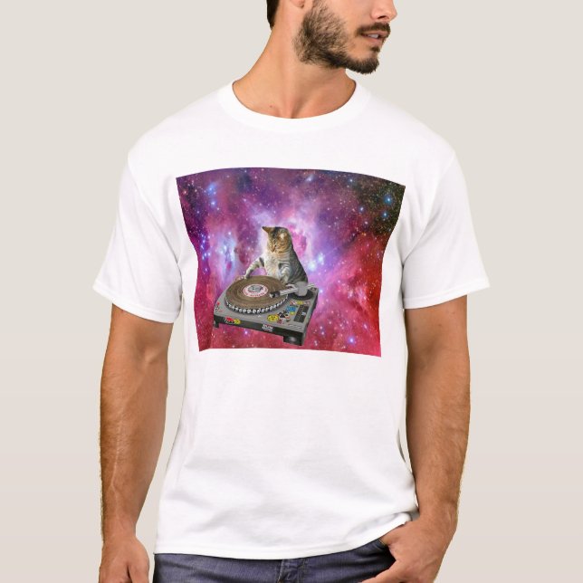 Dj-katt i utrymme tröja (Framsida)
