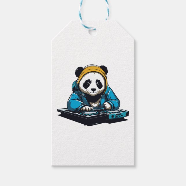 DJ Kawaii Panda Presentetikett (Framsidan)