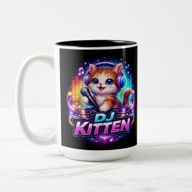 DJ KITTEN 2 Tvåtons KAFFEKOPP (Vänster)