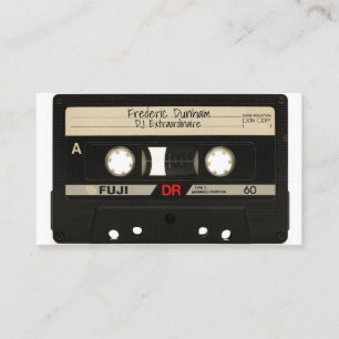 DJ-kort - Vintage Mixtape Visitkort