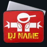 Dj-laptop sleeve med beställnings- deejaynamn<br><div class="desc">Dj-laptop sleeve med beställnings- deejaynamn</div>