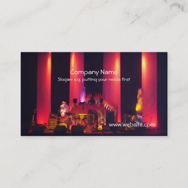 Dj-lekar för levande musikband visitkort (Framsida)