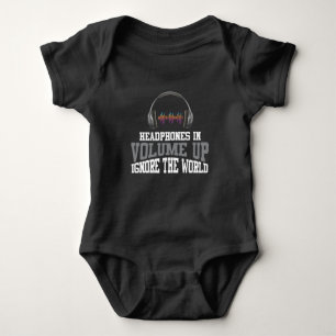 DJ Ljud hörlurar Volymen ignorera World Music T Shirt