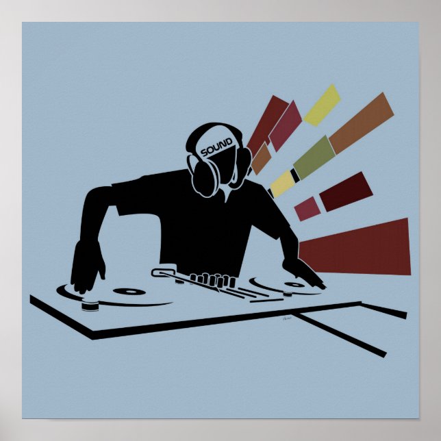 DJ LJUD POSTER (Framsidan)