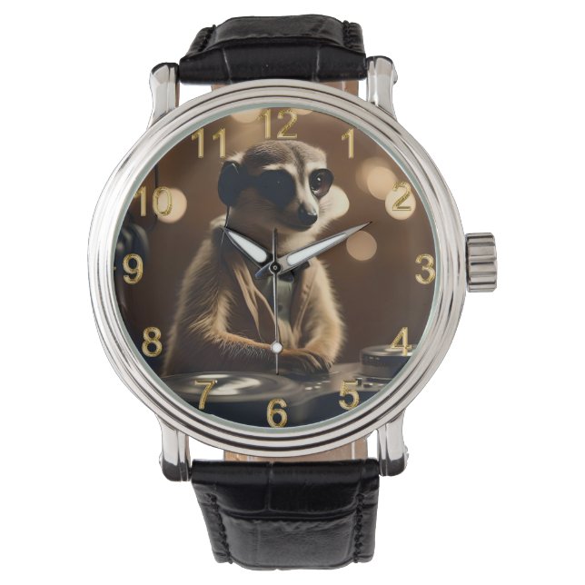 DJ Meerkat: Spinning Tracks in the Savanna, Armbandsur (Framsida)