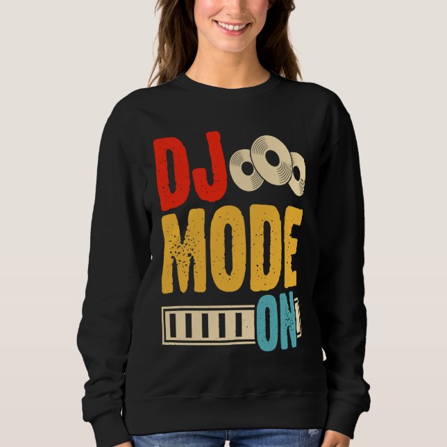 DJ Mode On  1 T Shirt (Framsida)
