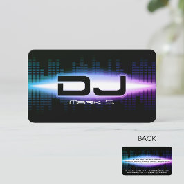DJ Modern Blue Affärskort Visitkort