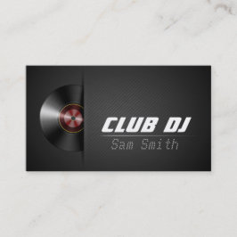DJ Modern Snyggt Turntable Vinyl Recder Mixer Visitkort