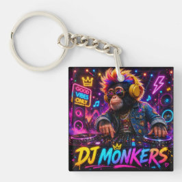 DJ MONKERS DUBBELSIDIG NYCKELRING