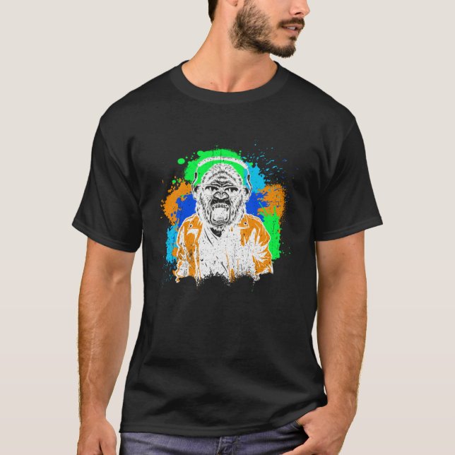 DJ Monkey Music Party Roligt Sunglasses Dance Part T Shirt (Framsida)