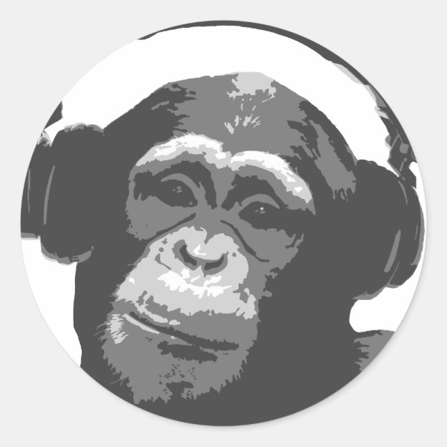DJ MONKEY RUNT KLISTERMÄRKE (Framsida)