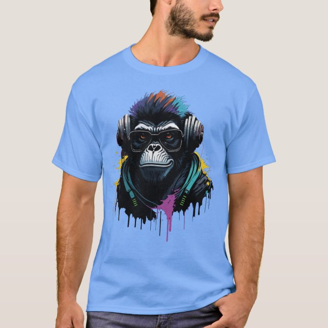 DJ Monkey T Shirt (Framsida)