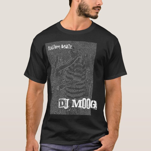 DJ MOoG, beställnings- Beatz utslagsplats Tee Shirt (Framsida)