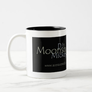 DJ Moonshinemickey banner Två-Tonad Mugg
