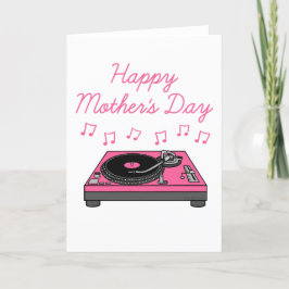 DJ Mors dag Musician Tack Kort