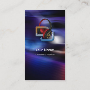 DJ Music Affärskort Visitkort