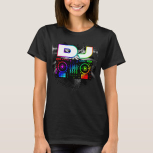 Dj Music Älskare Music Player Ljud Coola Funny Gif T Shirt
