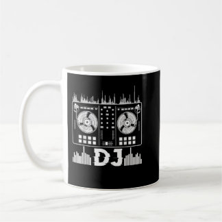 Dj Music Älskare Music Player Ljud Coola Funny Val Kaffemugg