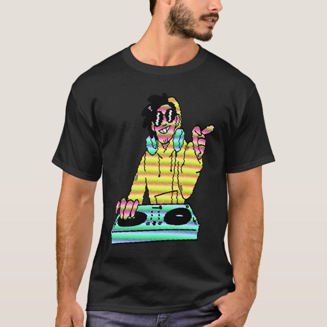 Dj Music  DJ carton Cool T Shirt (Framsida)