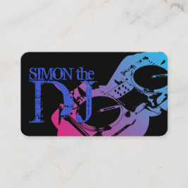 DJ Music Klubb Undertainment Affärskort     Visitkort