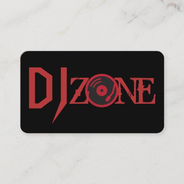 DJ Music Klubb Undertainment Affärskort     Visitkort (Framsida)